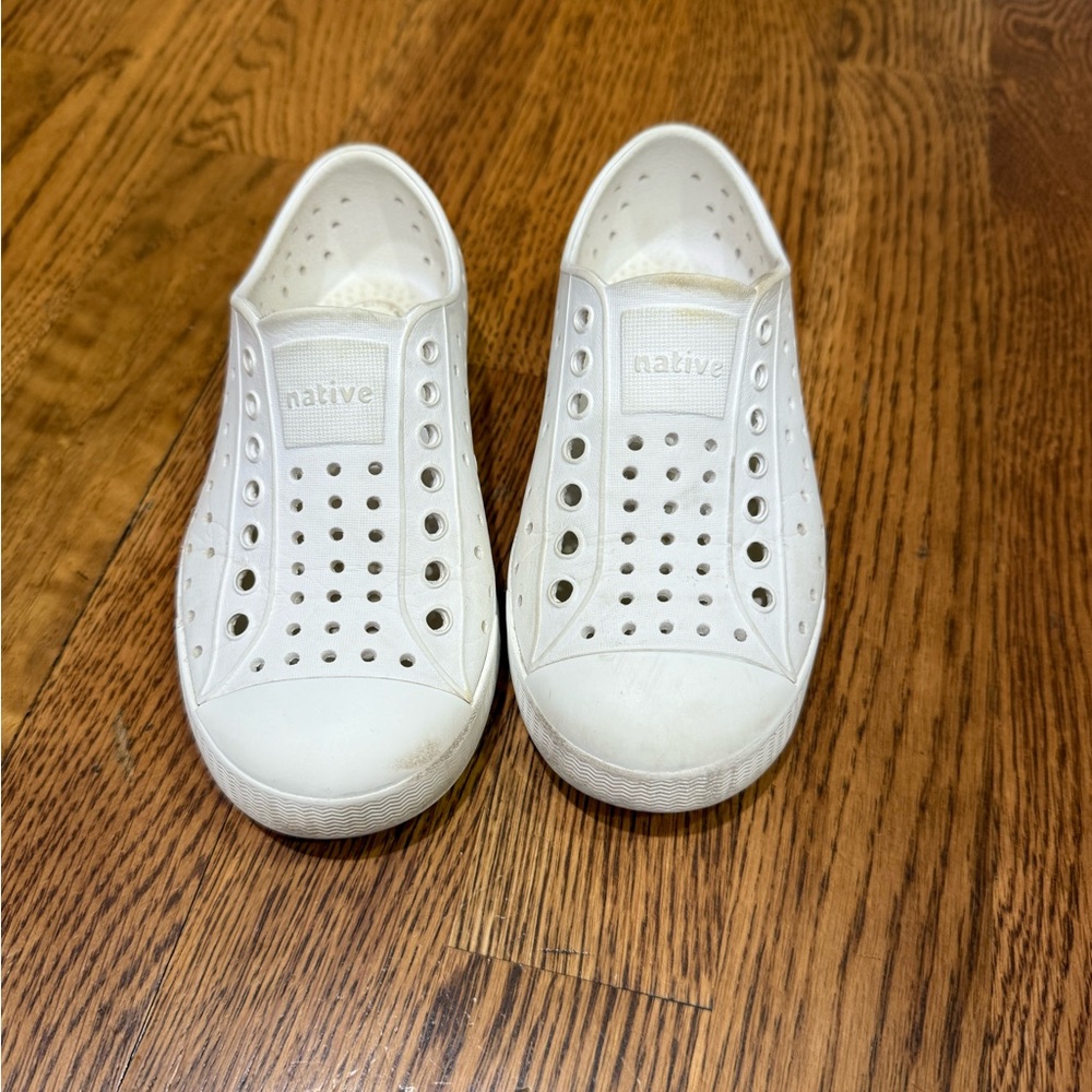 Native Kids Shoes - White